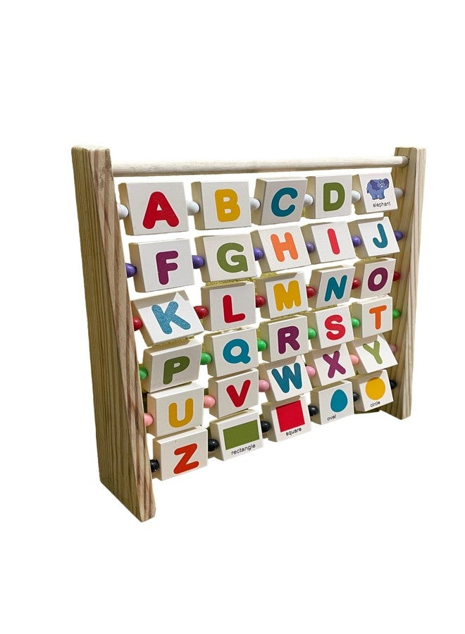 Kinder Creative Alphabet Abacus Learning Toy,Dino Life Cycle Jigsaw Puzzle,Wooden Weighing Scale for Kids, Educational Puzzle and Toys for Kids Pack of 3 - Image 3